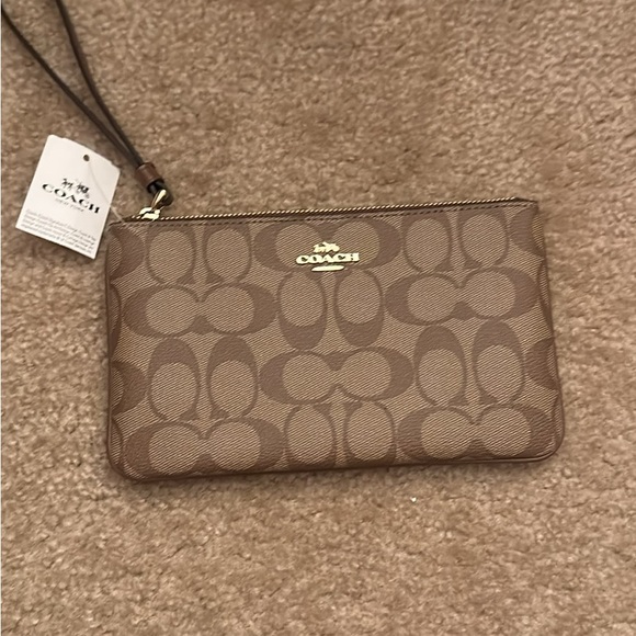 Coach Handbags - Coach Brown Wristlet
